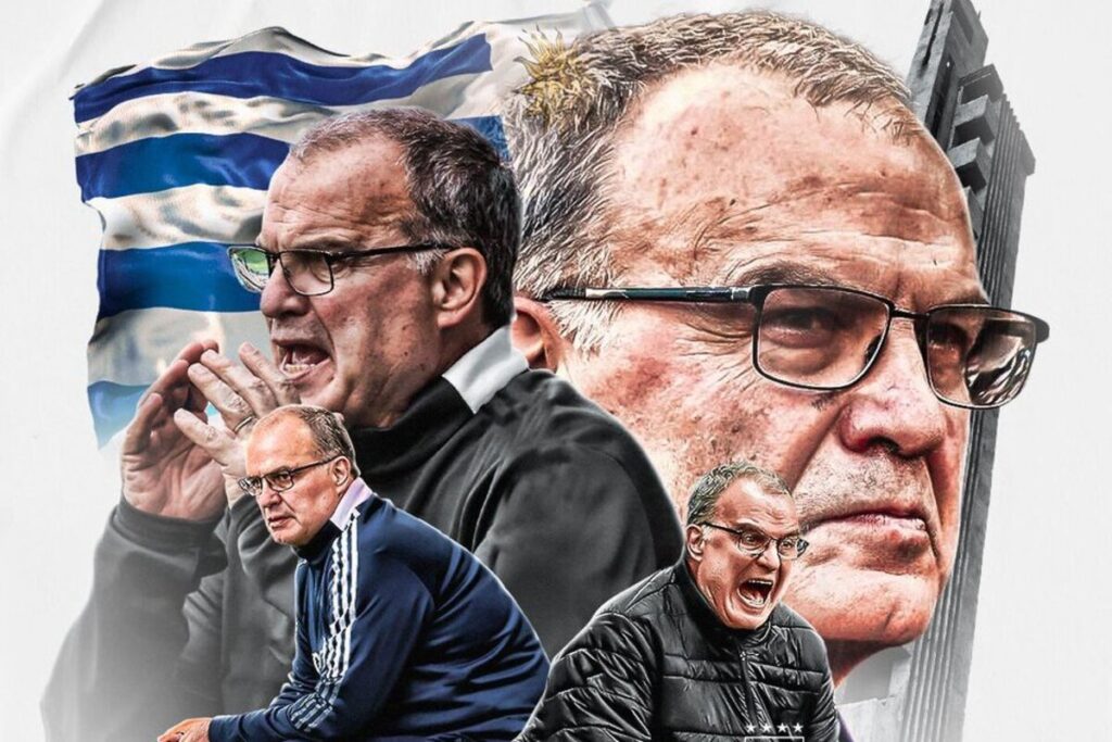 Imagen con la que se presentó a Marcelo Bielsa en la selección uruguaya.