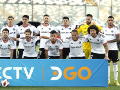 Formación de Colo-Colo en el partido frente a Palestino por el Campeonato Nacional.