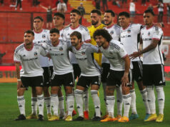 Once titular de Colo-Colo en el empate 1-1 ante Unión Española, válido por la decimocuarta fecha del Campeonato Nacional 2023.