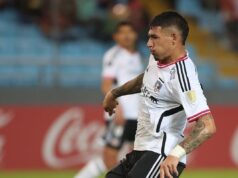 Alan Saldivia enfrentando a Monagas con Colo-Colo en la Copa Libertadores.
