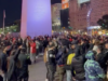 Captura de pantalla de video de hinchas de Colo-Colo en Buenos Aires.