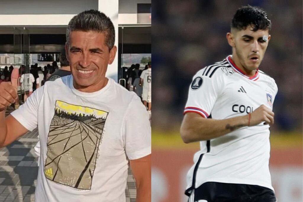 Braulio Leal y Bruno Gutiérrez con la camiseta de Colo-Colo.