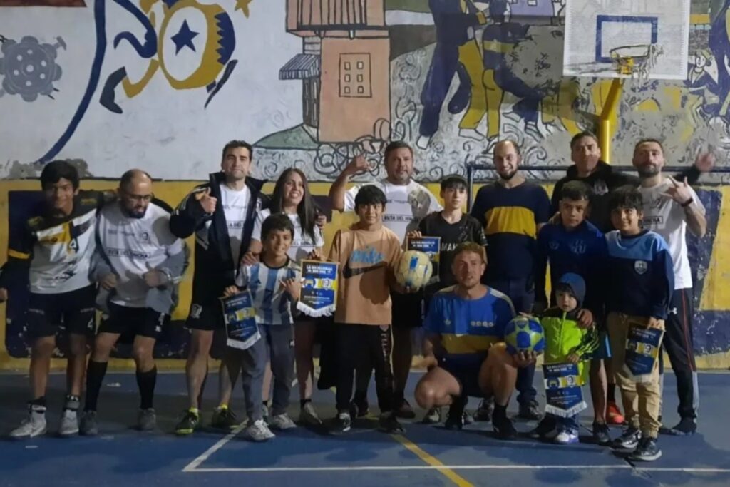 Ruta del Hincha compartiendo con Esto es guiso La Boca, en la previa del partido entre Colo-Colo y Boca Juniors