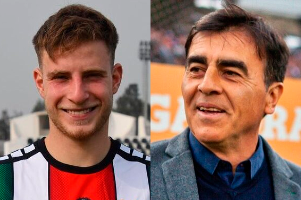 Primer plano a Bruno Barticciotto, actual delantero de Palestino y Gustavo Quinteros, estratega de Colo-Colo desde el año 2020