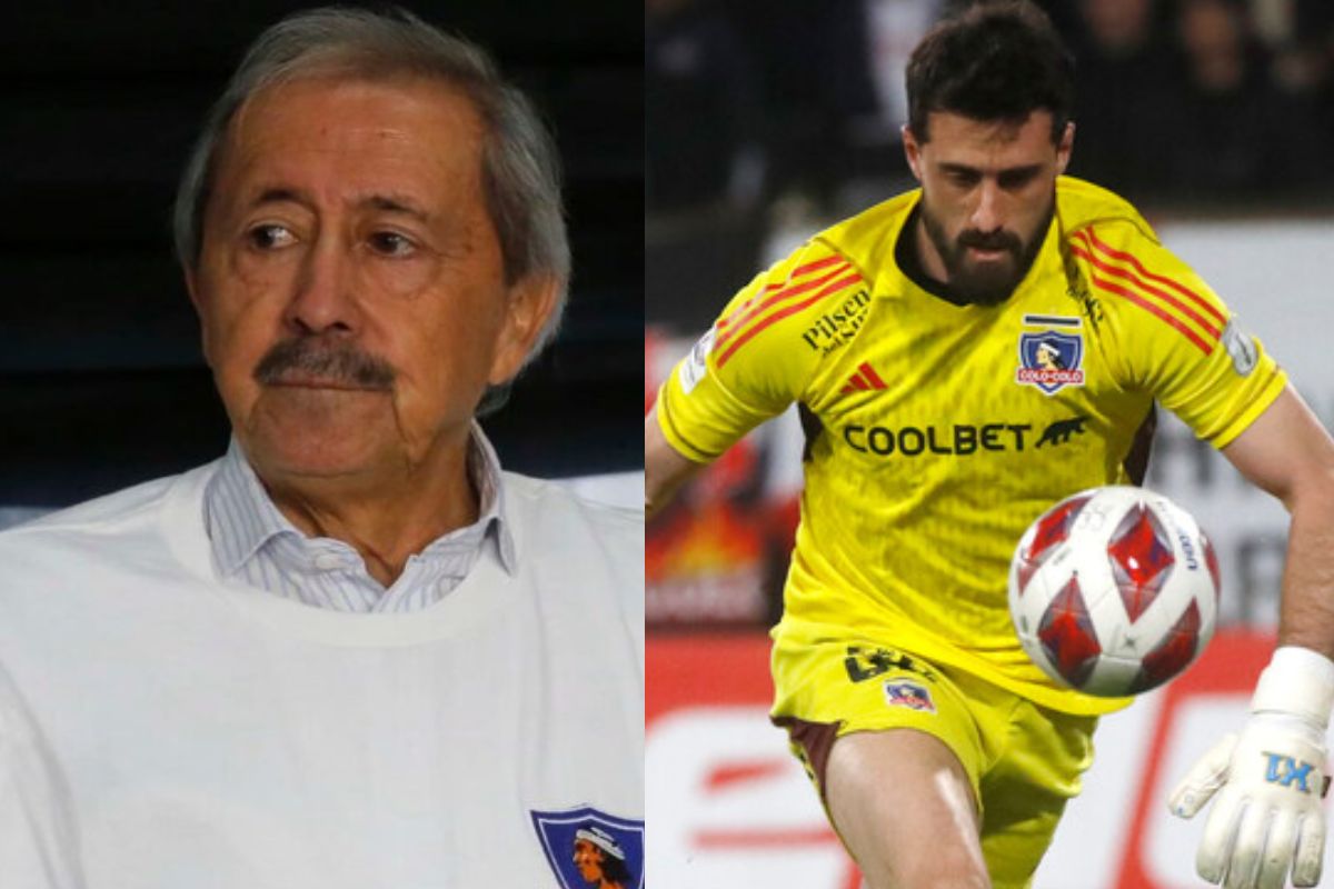 Imagen doble del "Pollo" Véliz junto a Fernando de Paul en Colo-Colo