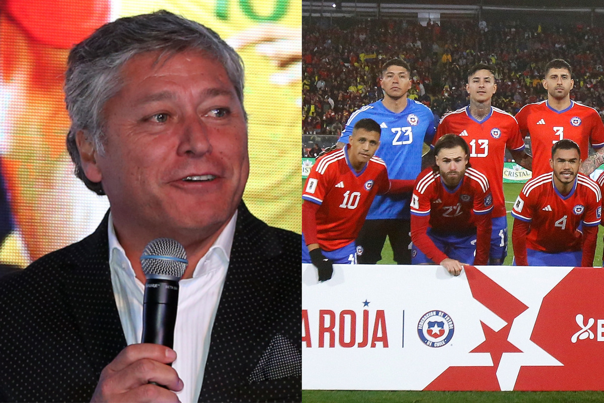 Patricio Yáñez sonriendo. Jugadores de la Selección Chilena posando para la foto oficial.