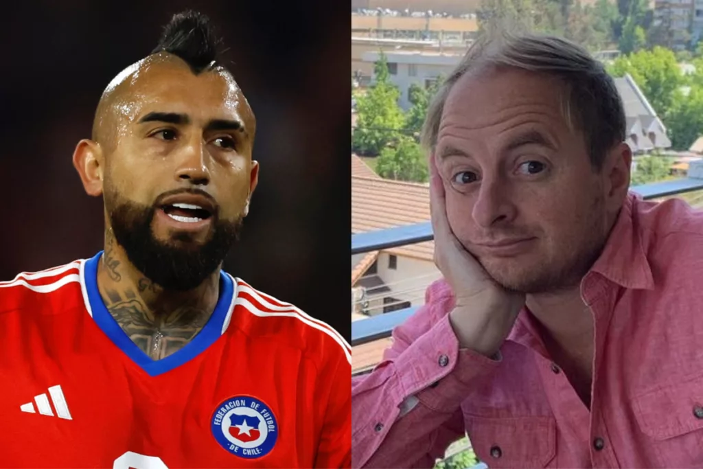 Primer plano de Arturo Vidal y JOrge 'Coke' Hevia.