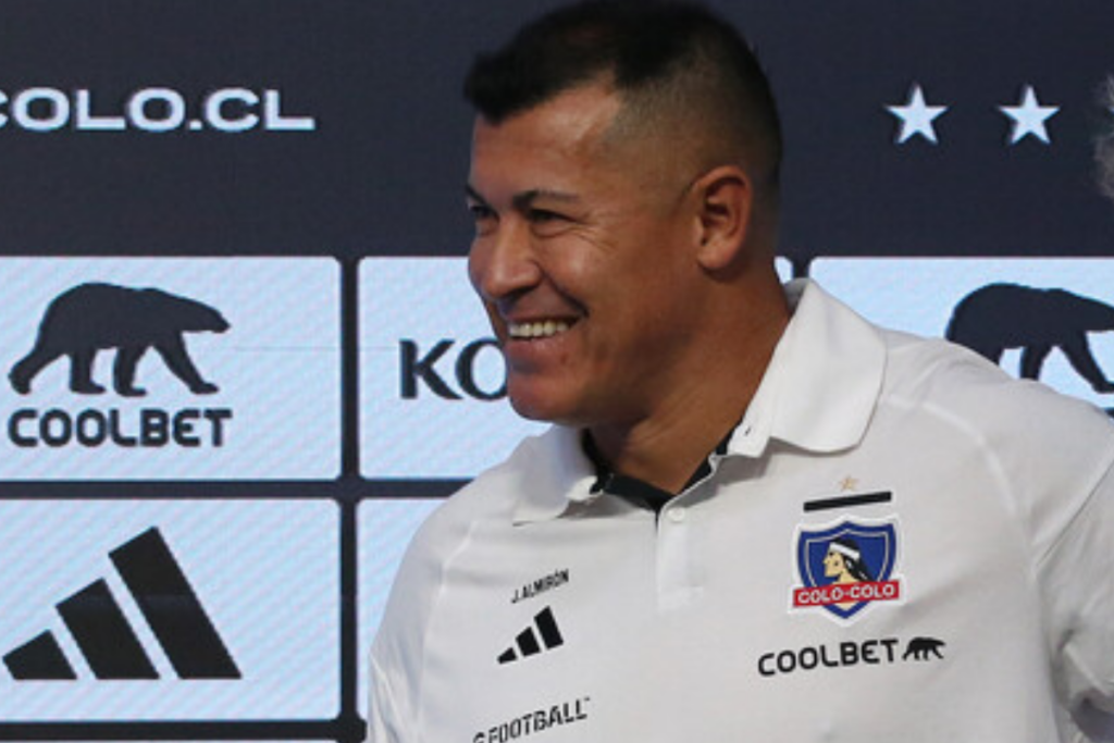 Jorge Almirón en su presentación como DT de Colo-Colo.