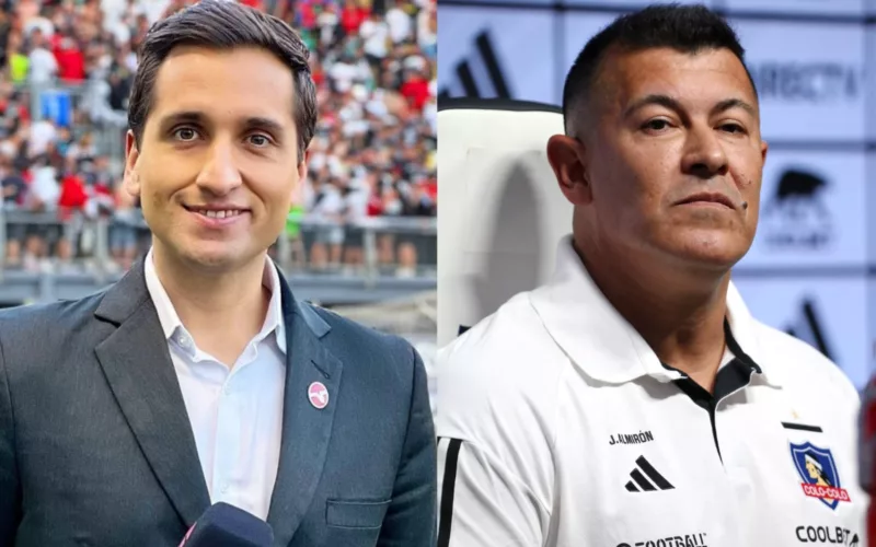 Daniel Arrieta en el Estadio Monumental y Jorge Almirón en su presentación como DT de Colo-Colo.