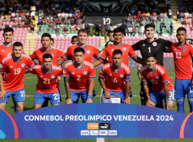Formación titular de la Selección Chilena Sub-23 en el partido frente a Perú.