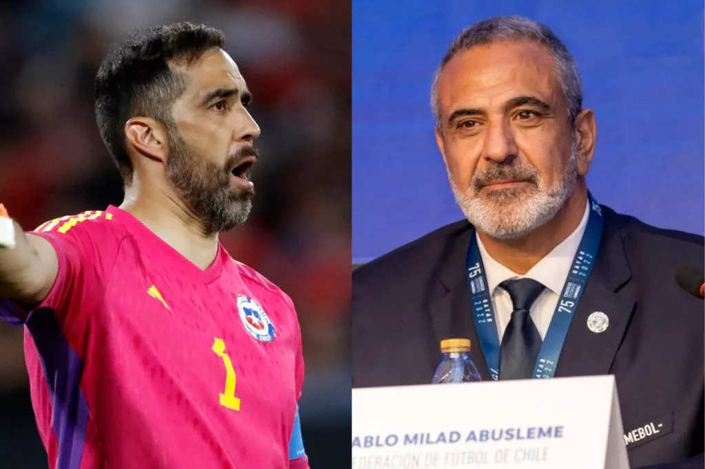 Primer plano a Claudio Bravo y Pablo Milad