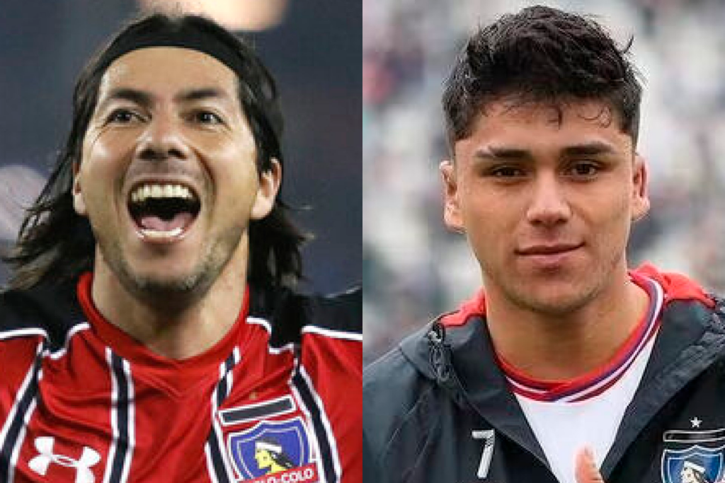 Primer plano al rostro de Jaime Valdés y Damián Pizarro, ex futbolista profesional y jugador de Colo-Colo durante la temporada 2024, respectivamente.