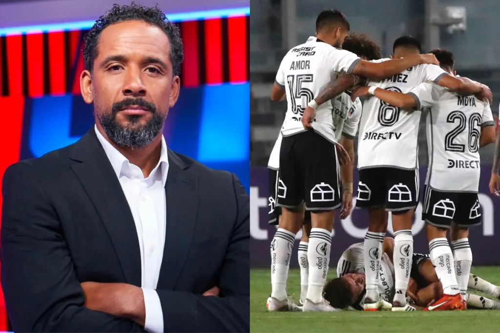 Primer plano de Jean Beausejour. Jugadores de Colo-Colo abrazándose.