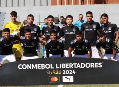 Formación titular de Colo-Colo Sub-20 en la Copa Libertadores.