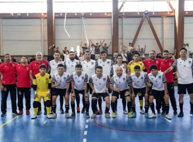 Plantel de Colo-Colo Futsal en la final de la Copa Chile.