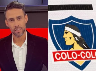 Jorge Valdivia y escudo Colo-Colo
