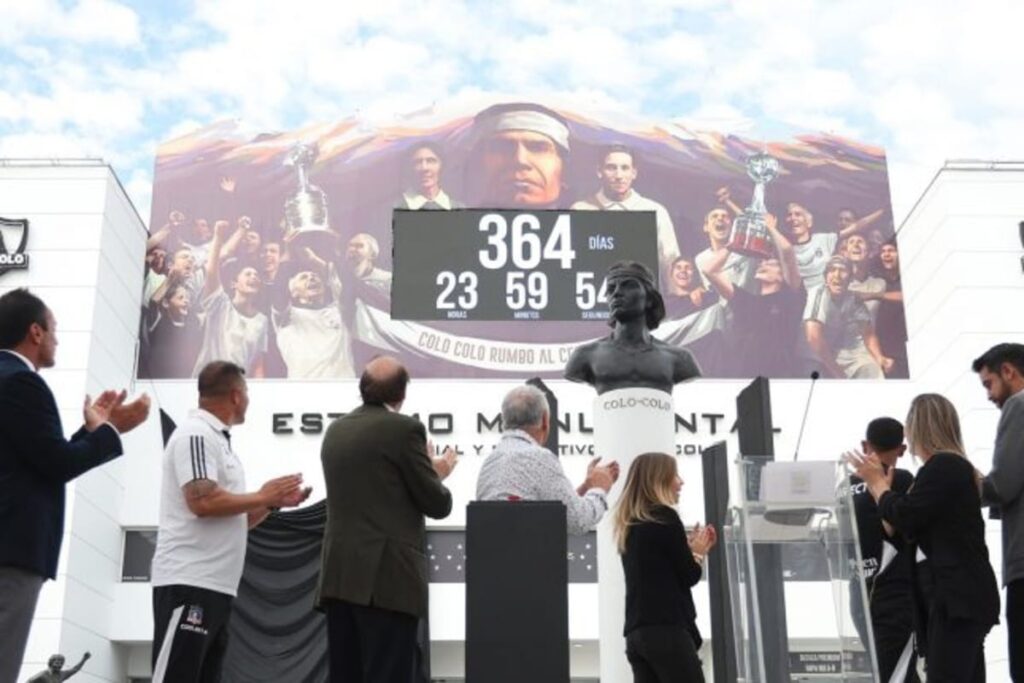 Estadio Monumental en la presentación del cronómetro