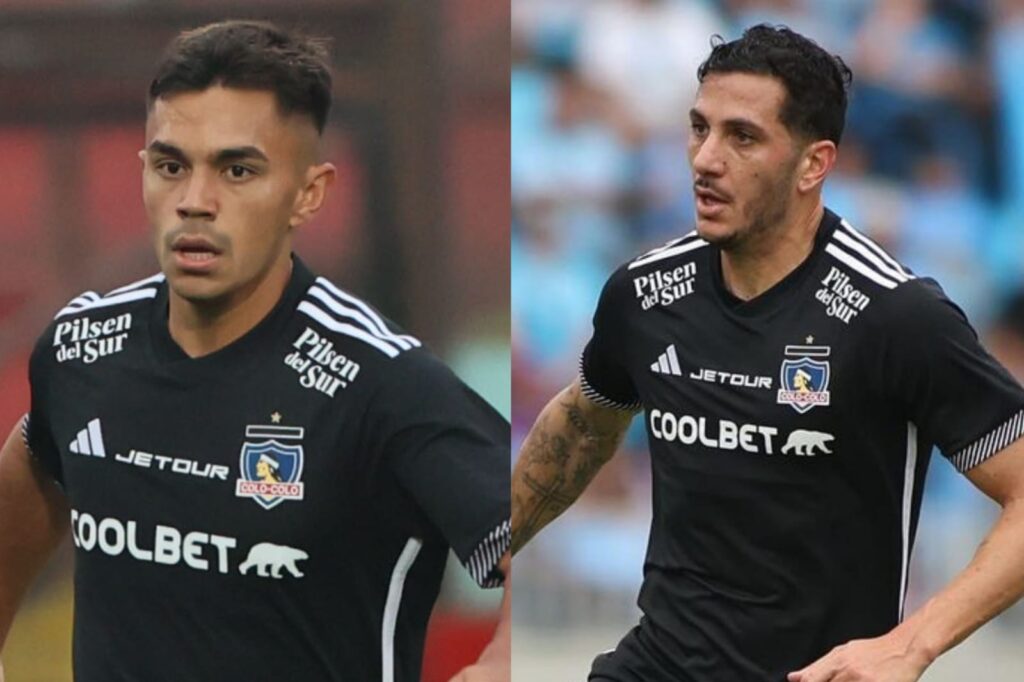 Vicente Pizarro y Gonzalo Castellani con camiseta negra de Colo-Colo