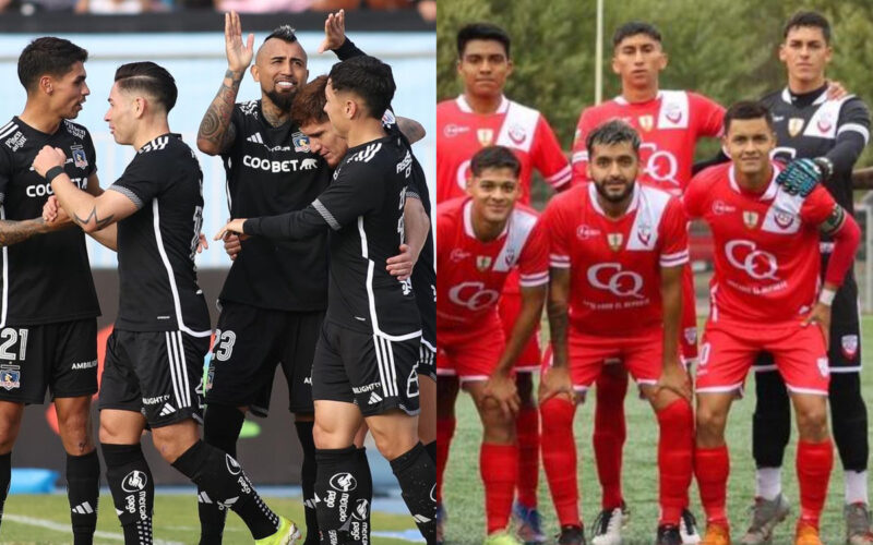 Jugadores de Colo-Colo y Deportes Quillón.