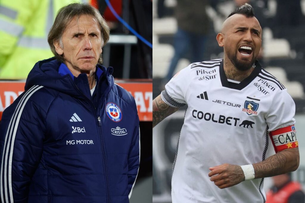 Ricardo Gareca y Arturo Vidal