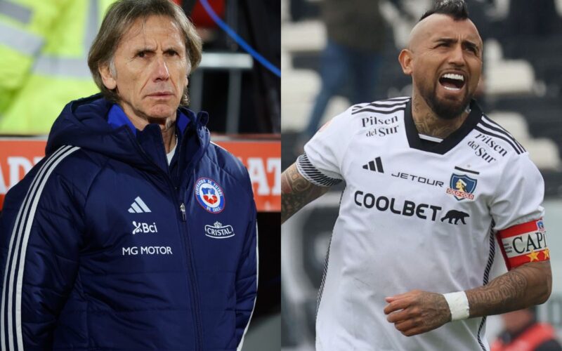 Ricardo Gareca y Arturo Vidal