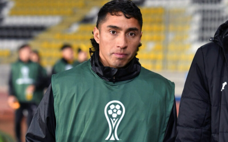 El jugador Luciano Cabral en el partido de Coquimbo Unido por Copa Sudamericana