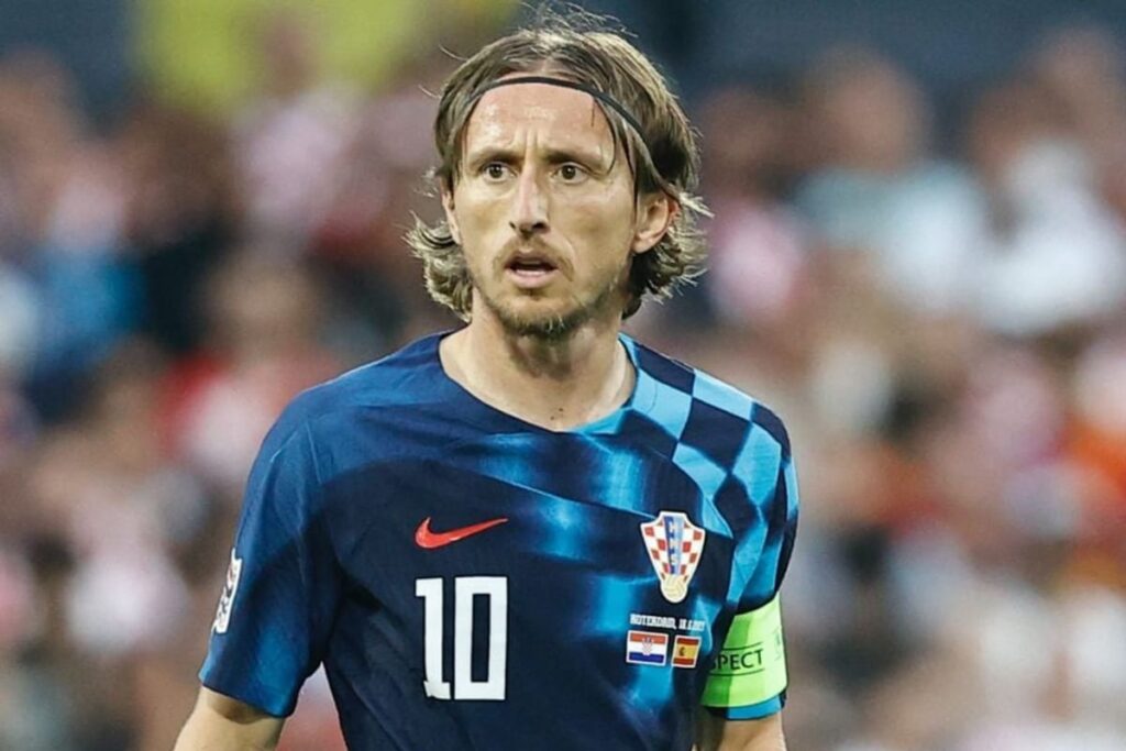 Luka Modric con la camiseta de Croacia