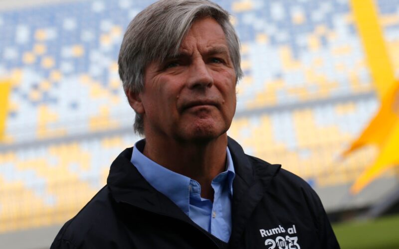 Harold Mayne-Nicholls durante los Juegos Panamericanos en el Estadio Sausalito.