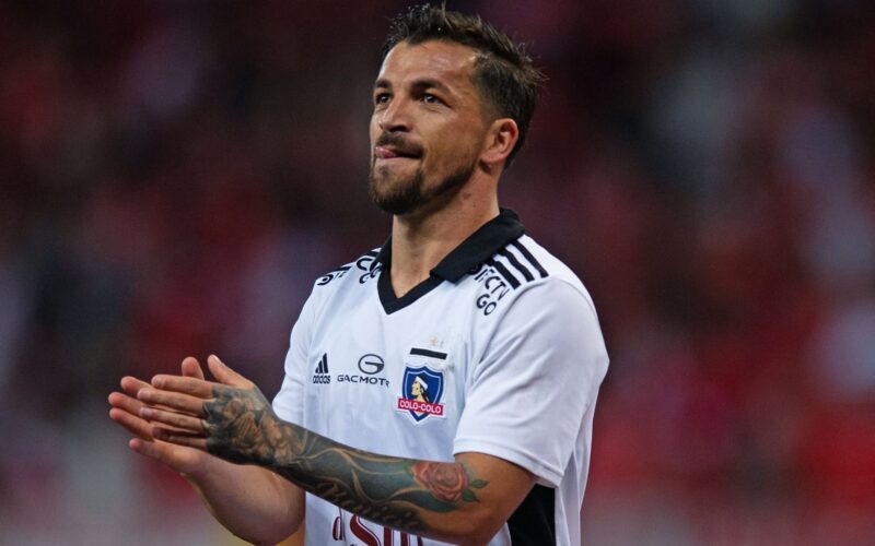 Gabriel Costa durante el partido de Colo-Colo y Fortaleza por la Copa Libertadores 2022.