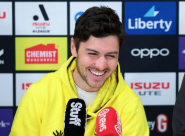 Marco Rojas en su presentación con Wellington Phoenix