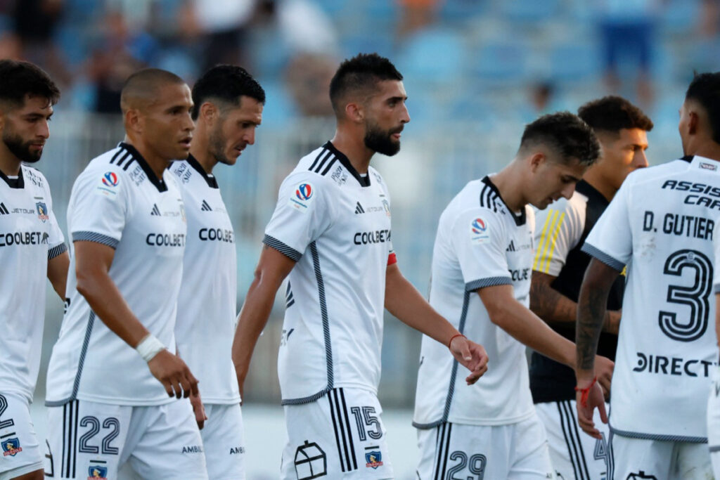 Jugadores de Colo-Colo en el partido frente a O'Higgins