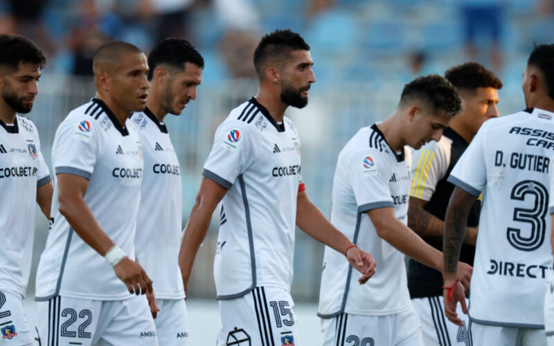 Jugadores de Colo-Colo en el partido frente a O'Higgins