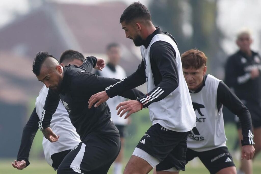 Entrenamiento de Colo-Colo en el Estadio Monumental.