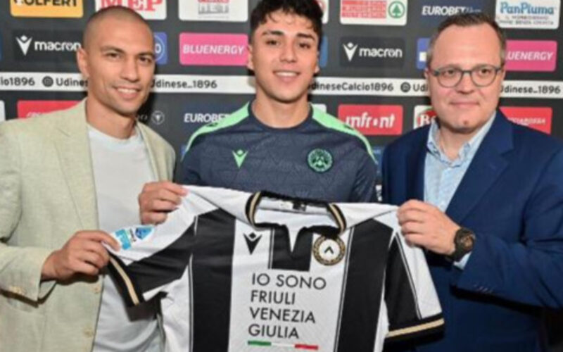 El canterano de Colo-Colo, Damián Pizarro presentado como jugador de Udinese