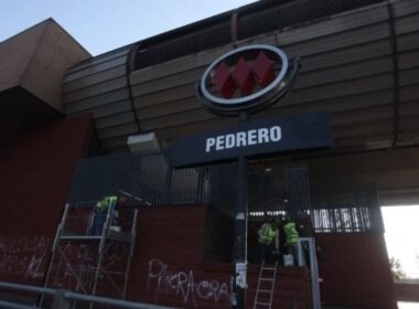 Estación Pedrero del Metro de Santiago.