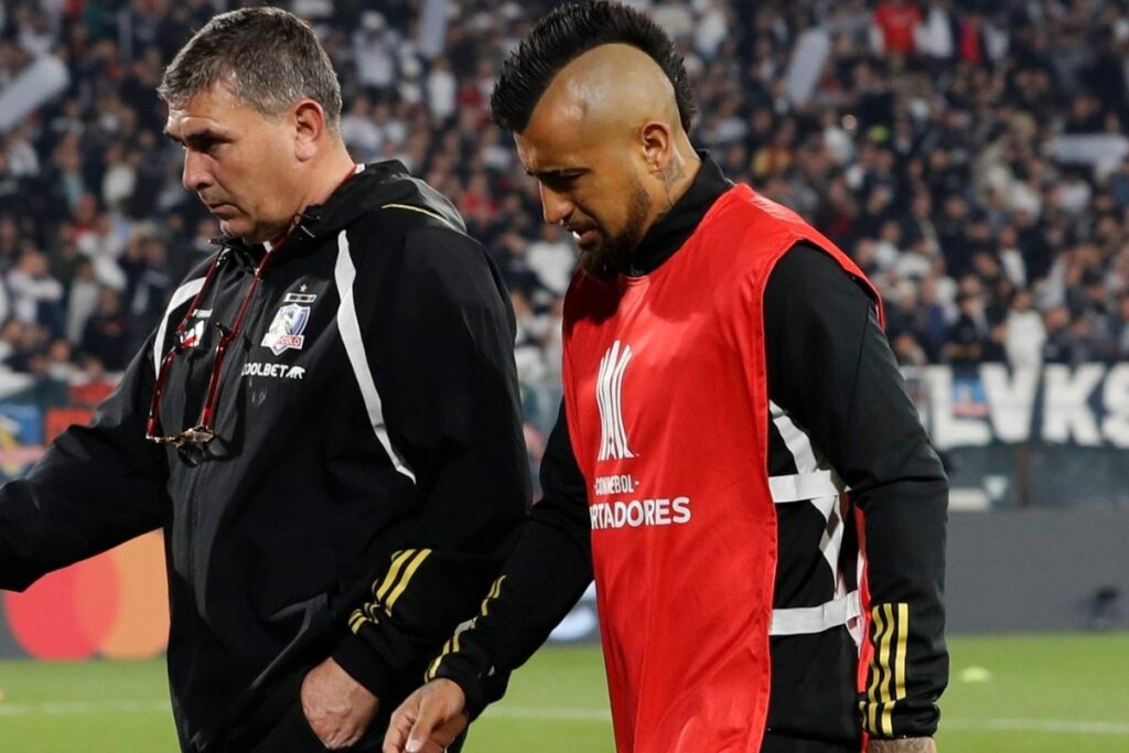 Arturo Vidal se lesiona antes del compromiso frente a Junior.