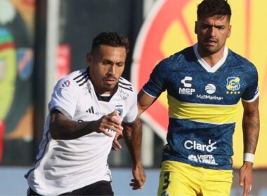 Marcos Bolados en el duelo de Colo-Colo frente a Everton