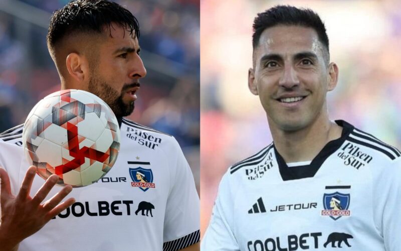 Mauricio Isla y Javier Correa en su debut oficial con la camiseta de Colo-Colo.