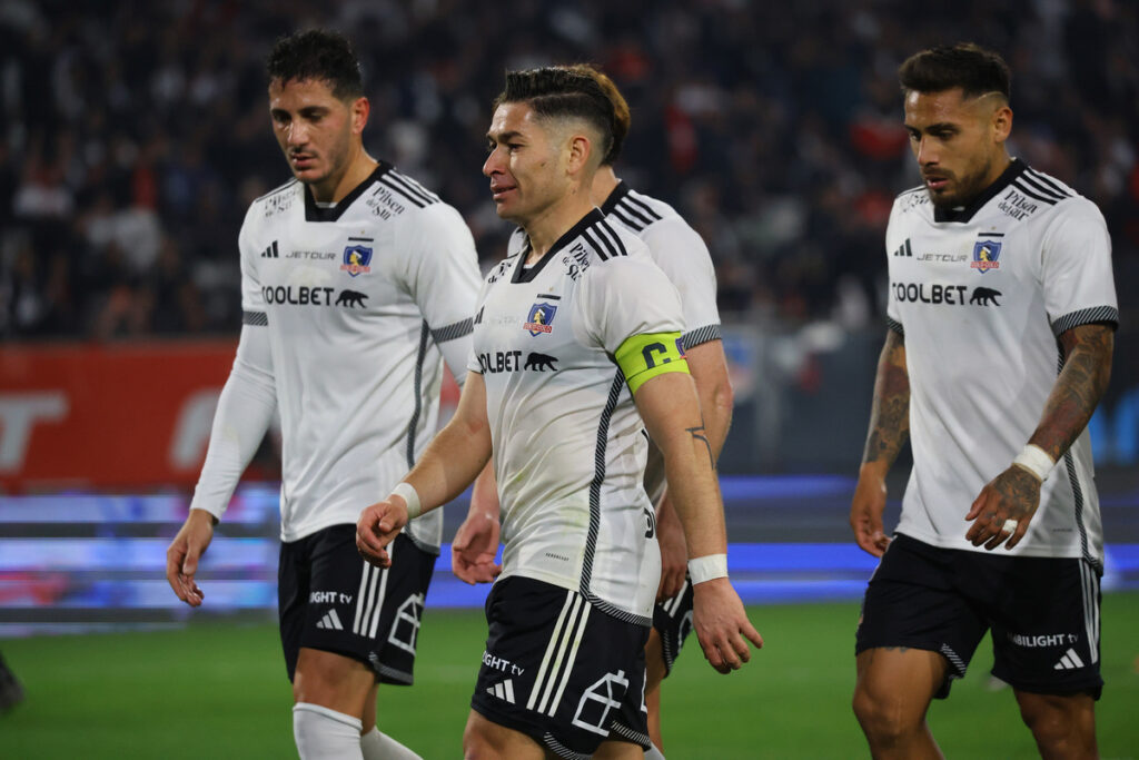 Jugadores de Colo-Colo en el Estadio Monumental.