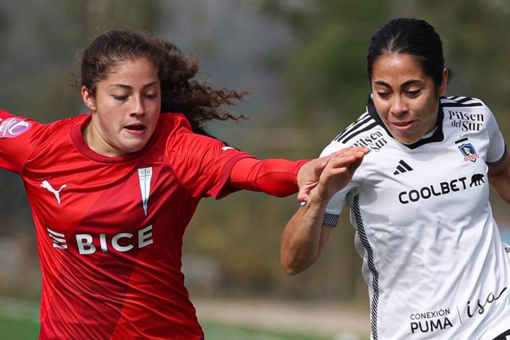 Paloma López durante el partido de Colo-Colo frente a Universidad Católica.