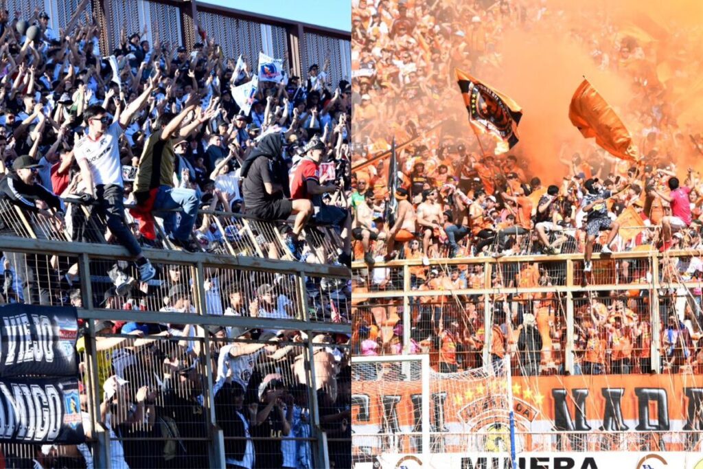 Hinchada de Colo-Colo y Cobreloa.