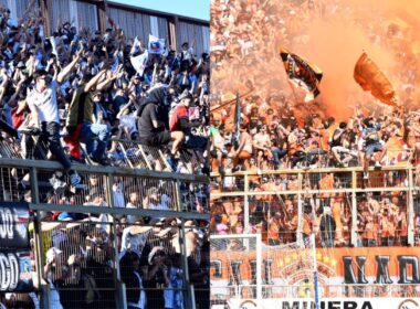 Hinchada de Colo-Colo y Cobreloa.