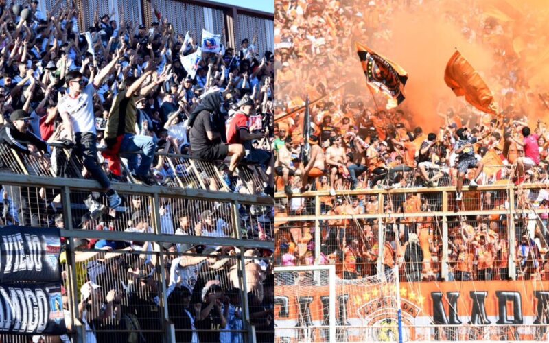 Hinchada de Colo-Colo y Cobreloa.