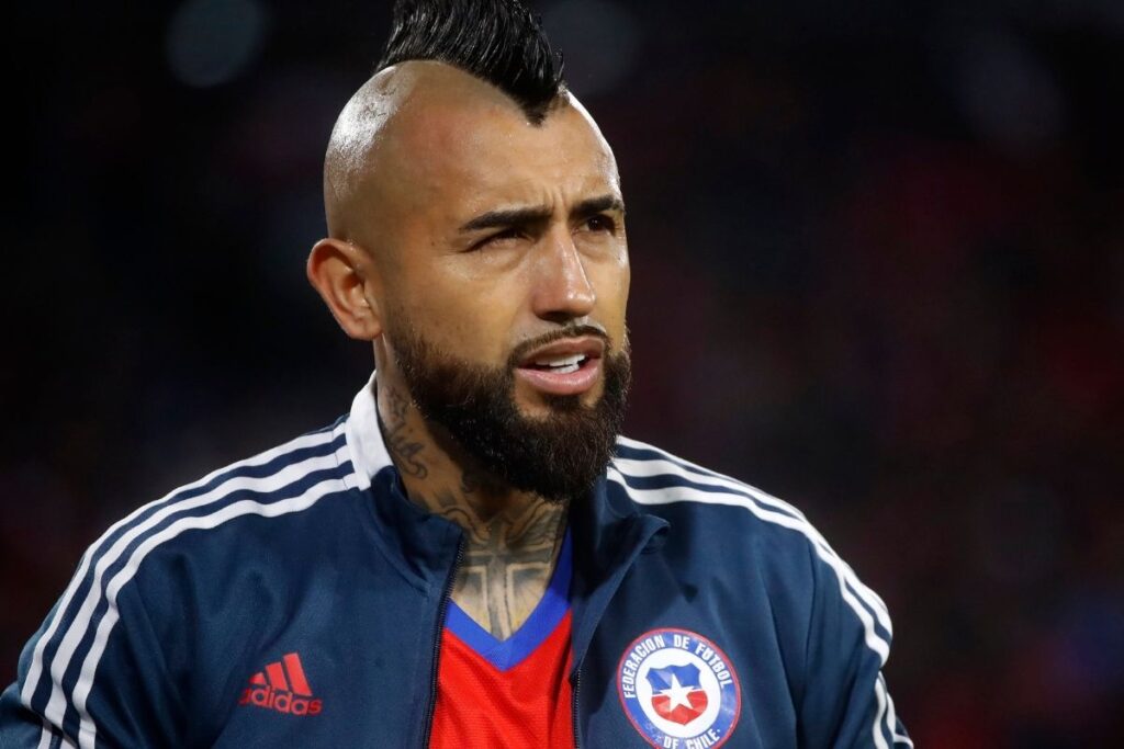 Arturo Vidal con la Selección Chilena.