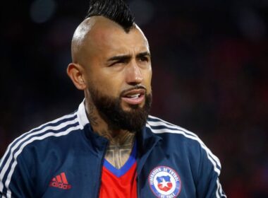 Arturo Vidal con la Selección Chilena.