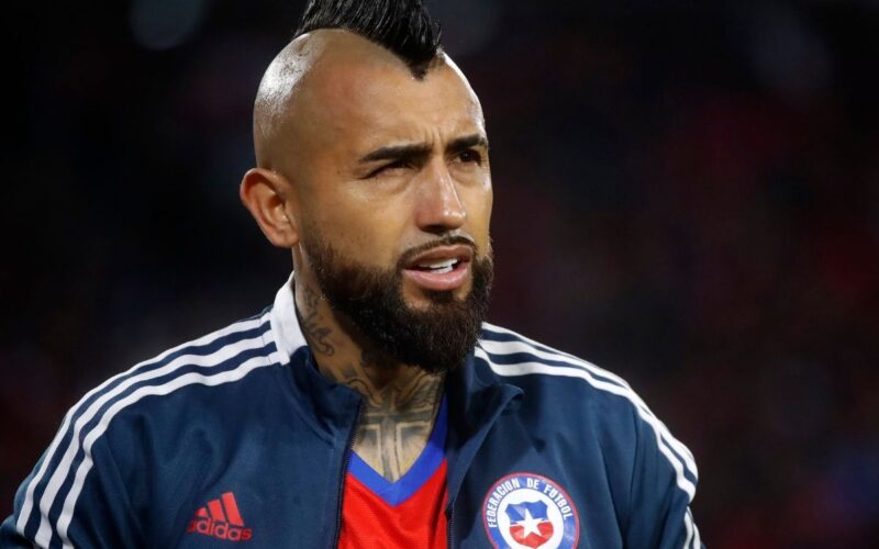 Arturo Vidal con la Selección Chilena.