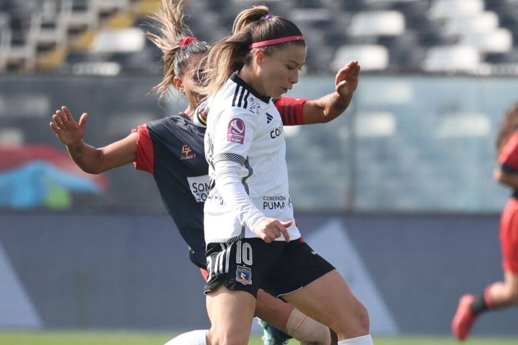 Yanara Aedo en el duelo de Colo-Colo frente a Deportes Antofagasta.