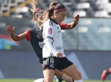 Yanara Aedo en el duelo de Colo-Colo frente a Deportes Antofagasta.