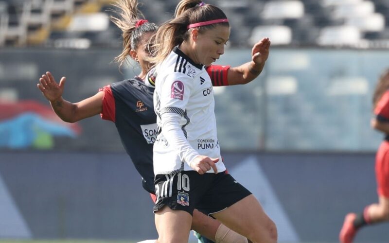 Yanara Aedo en el duelo de Colo-Colo frente a Deportes Antofagasta.