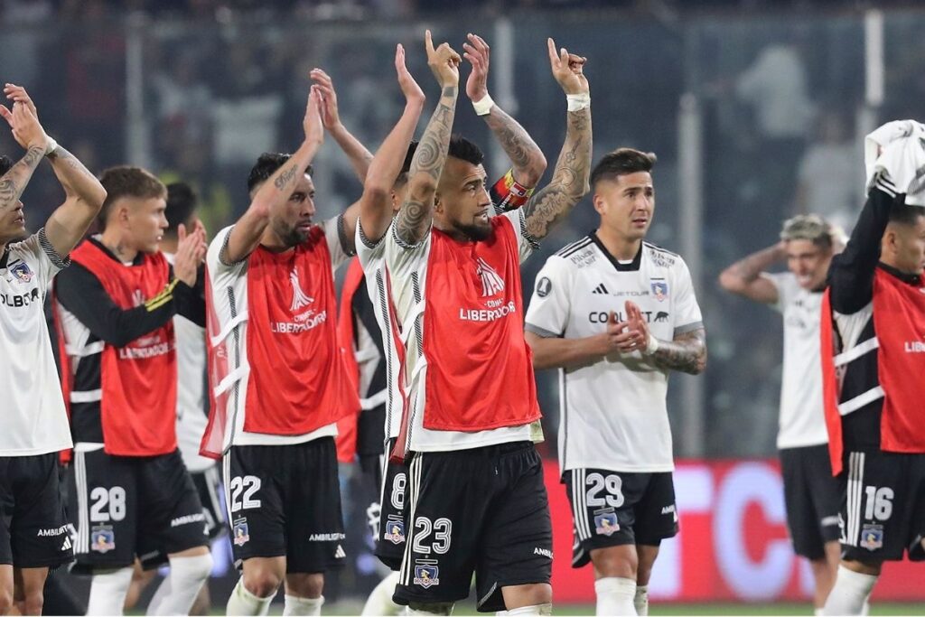 Jugadores de Colo-Colo en Copa Libertadores.